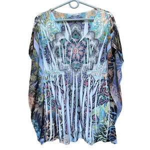 ‎Lafiance Boho flyaway blouse size small